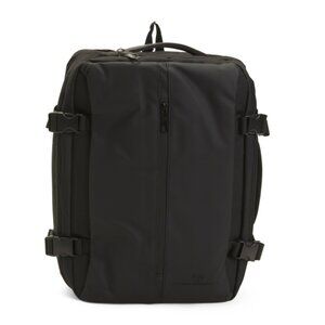 JACK ABRAHAMS Black 18in Expandable Backpack